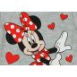 Disney Minnie szívecskés hosszú ujjú baba body szürke