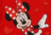 Disney Minnie szívecskés hosszú ujjú baba body piros