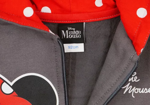 Disney Minnie belül bolyhos- kapucnis kardigán pöttyös mintával