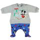 Disney Mickey Happy times hosszú ujjú belül bolyhos rugdalózó