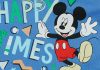 Disney Mickey Happy times hosszú ujjú belül bolyhos rugdalózó