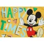   Disney Mickey "Happy times" hosszú ujjú baba body sárga