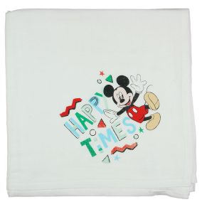   Disney Mickey "Happy times" textil-tetra kifogó-törölköző 140x140cm