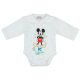Disney Mickey "Be happy" elöl patentos baba body fehér