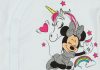 Disney Minnie és az unikornis hosszú ujjú baba body fehér