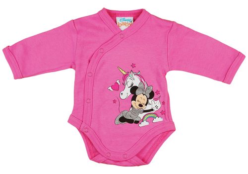 Disney Minnie és az unikornis hosszú ujjú baba body pink