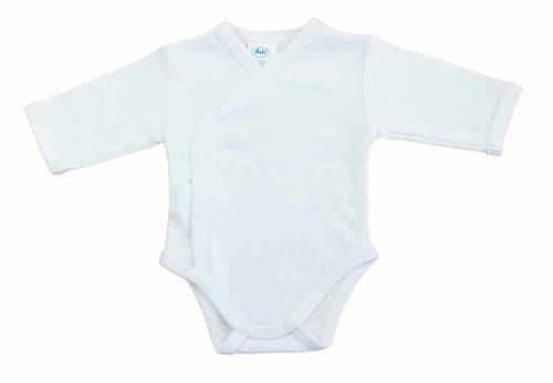 Egyszínű, hosszú ujjú elöl patentos baba body