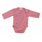 Egyszínű, hosszú ujjú elöl patentos baba body