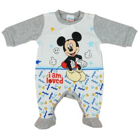   Disney Mickey "I am loved" hosszú ujjú rugdalózó