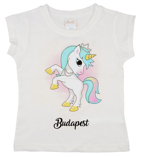 Unikornis Budapest lányka póló