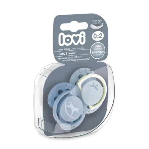 LOVI Cumisüveg mini Baby shower 0-2h 2db fiú