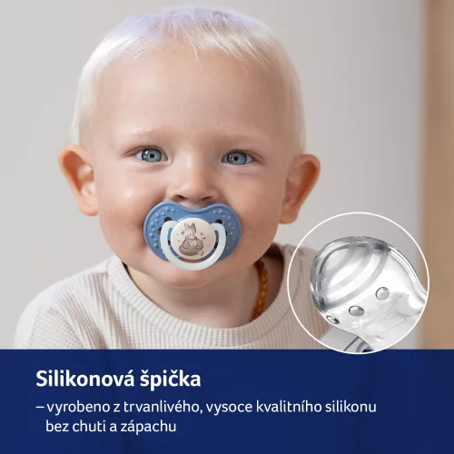 LOVI Szilikon dinamikus cumi Night&Day 6-18m 2db fiú