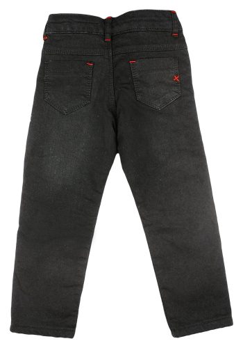 Bélelt fiú farmernadrág fekete