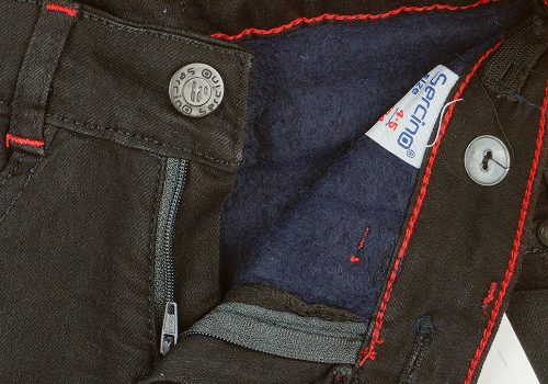 Bélelt fiú farmernadrág fekete