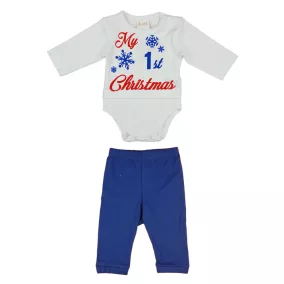 "My first Christmas" feliratos 2 részes baba szett