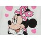Disney Minnie szívecskés glitteres hosszú ujjú baba body fehér