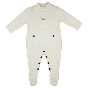 Kötött| gombos rugdalózó