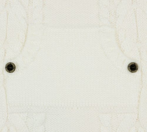 Kötött| gombos rugdalózó