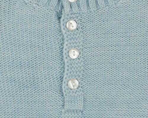 Kötött| gombos rugdalózó