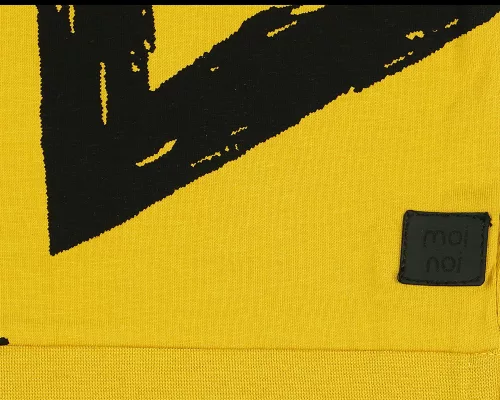 Moi Noi absztrakt mintás 2 részes baba szett (mustársárga)