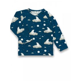   JNY organikus pamut hosszú ujjú kisfiú póló - jegesmedve