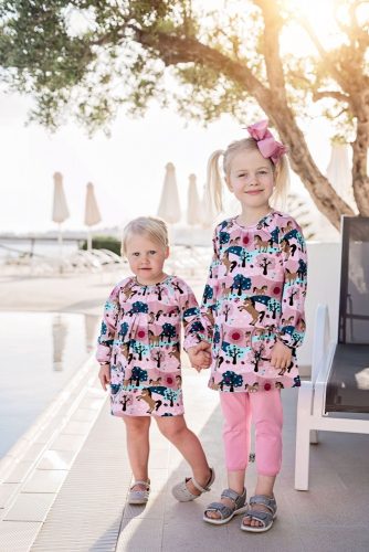 JNY organikus pamut kislány ruha - róka