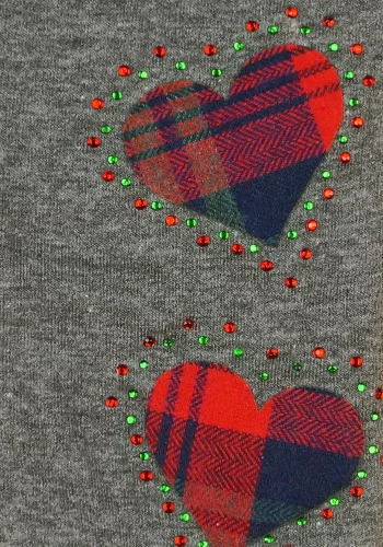 Kockás szíves tunikás szett