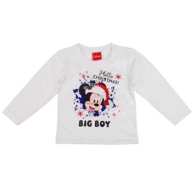 Disney Mickey hosszú ujjú karácsonyi fiú póló
