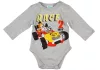 Disney Mickey autós hosszú ujjú baba body szürke
