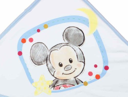 Disney Mickey "rajzos" kapucnis frottír törölköző 70x90cm