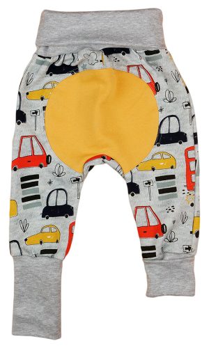 Autós pamut babanadrág 3:1 méret