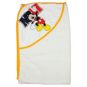   Disney Mickey "MM" kapucnis frottír törölköző 100x100cm