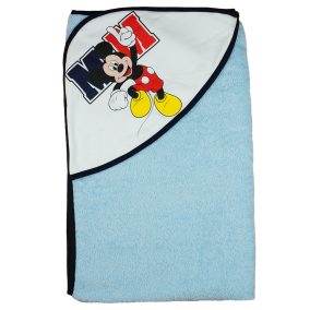   Disney Mickey "MM" kapucnis frottír törölköző 100x100cm