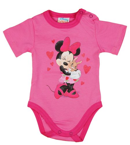 Disney Minnie szíves nyuszis rövid ujjú baba body