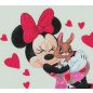   Disney Minnie nyuszis szívecskés textil-tetra kifogó-törölköző 140x140cm