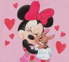 Disney Minnie szívecskés, nyuszis szoknyás rugdalózó