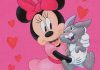 Disney Minnie szívecskés| nyuszis ujjatlan baba rugdalózó