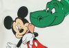 Disney Mickey dinós hosszú ujjú baba body fehér