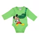 Disney Mickey dinós hosszú ujjú baba body zöld