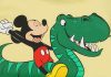 Disney Mickey dinós rövid ujjú napozó