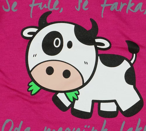 Bocis feliratos rövid ujjú baba body pink