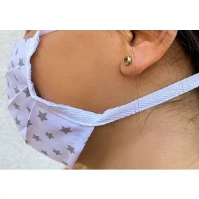 Kétrétegű textil szájmaszk orrmerevítővel