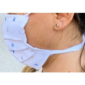 Kétrétegű textil szájmaszk orrmerevítővel