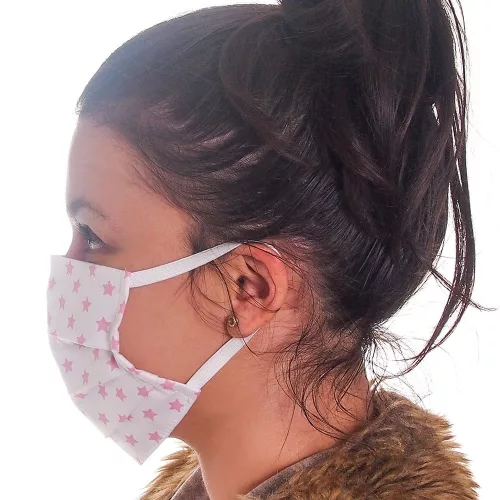 Kétrétegű textil szájmaszk orrmerevítővel