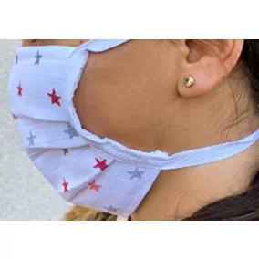 Kétrétegű textil szájmaszk orrmerevítővel