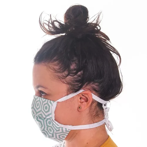 Kétrétegű textil szájmaszk orrmerevítővel