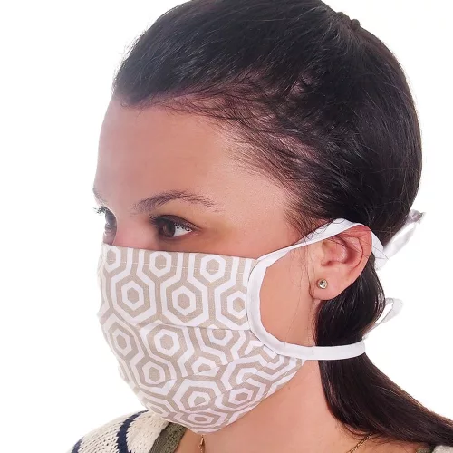 Kétrétegű textil szájmaszk orrmerevítővel