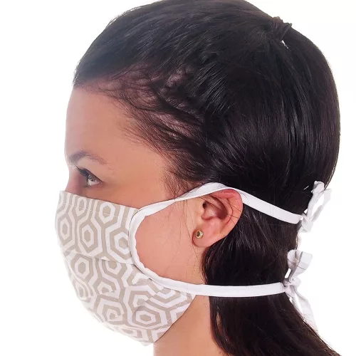 Kétrétegű textil szájmaszk orrmerevítővel