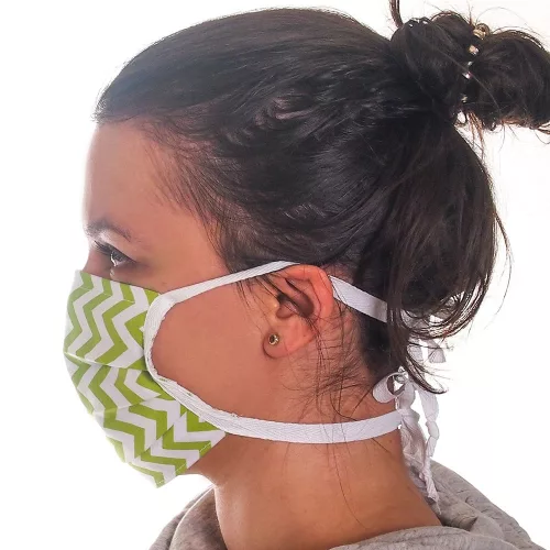 Kétrétegű textil szájmaszk orrmerevítővel