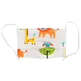 Kétrétegű textil szájmaszk orrmerevítővel gyerekeknek